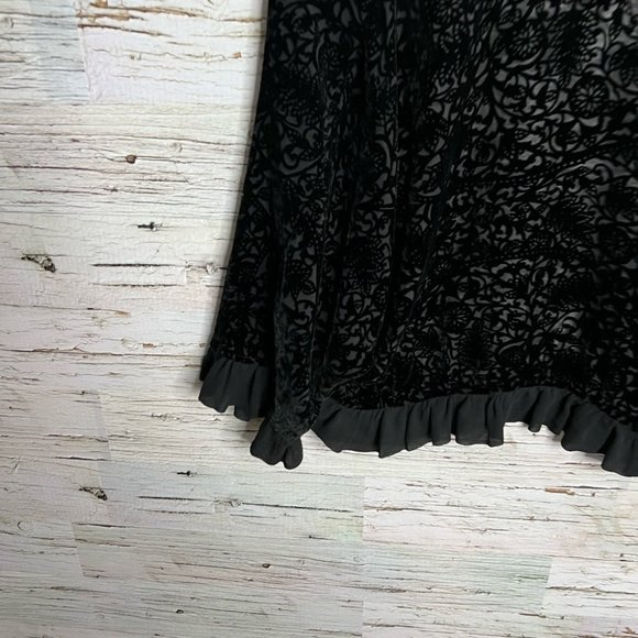 Uru kristine st. Rrik black silk made in usa cardigan sweater small - Picture 8 of 12